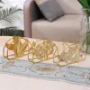 Art Modern Nordic Napkin Holder Golden Iron Tissue Boxes Desktop Serviette Paper Napkin Holder For Cafe Table Restaurant Decor 1