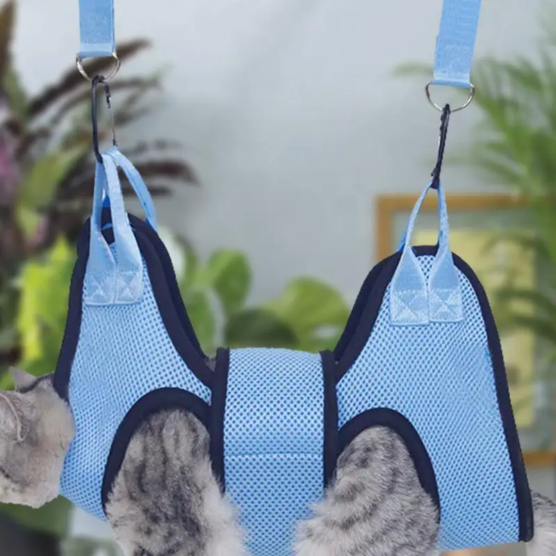 Dog Grooming Hammock  With Security Strap  Anti Scratch Pet Nail Trimming Hammock Dog Cat Beauty Hanging Pet Supplies 2