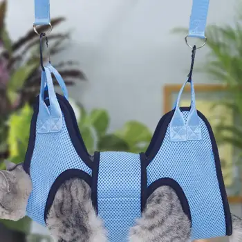 Dog Grooming Hammock  With Security Strap  Anti Scratch Pet Nail Trimming Hammock Dog Cat Beauty Hanging Pet Supplies 2