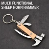 Multi-functional folding tool pliers with wooden handle Camping knife pliers claw hammer Multi-purpose Portable outdoor tool 2