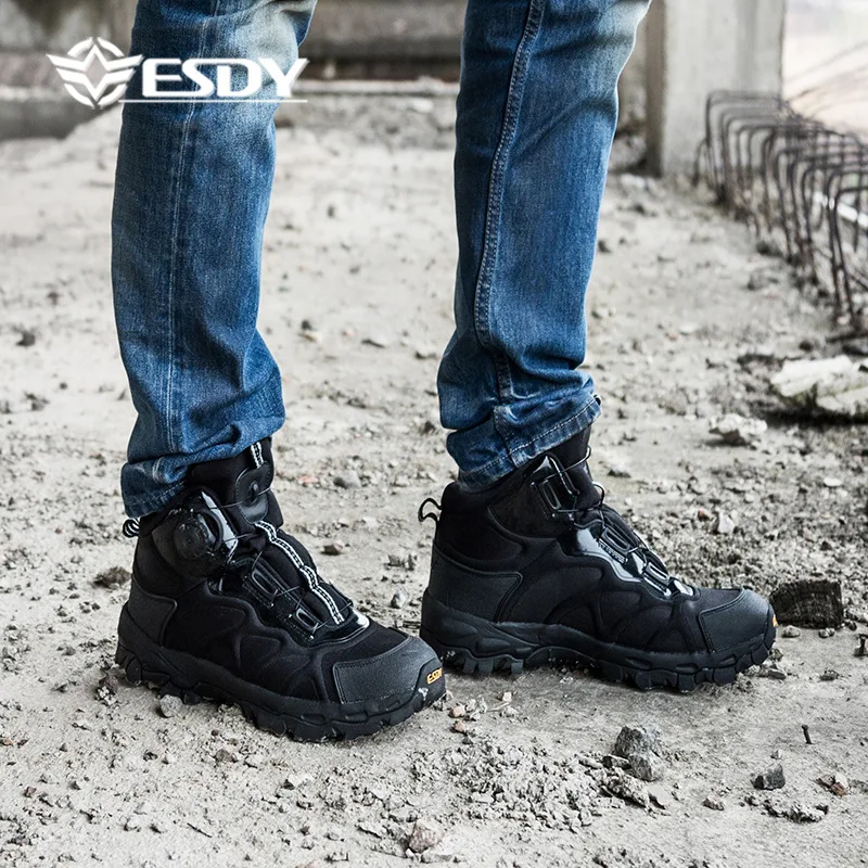 Men Outdoor Boots Autumn Winter Outdoor Hiking Boots Special Force Desert Tactical Sneakers Combat Ankle Men Work hiking shoes combat boots
