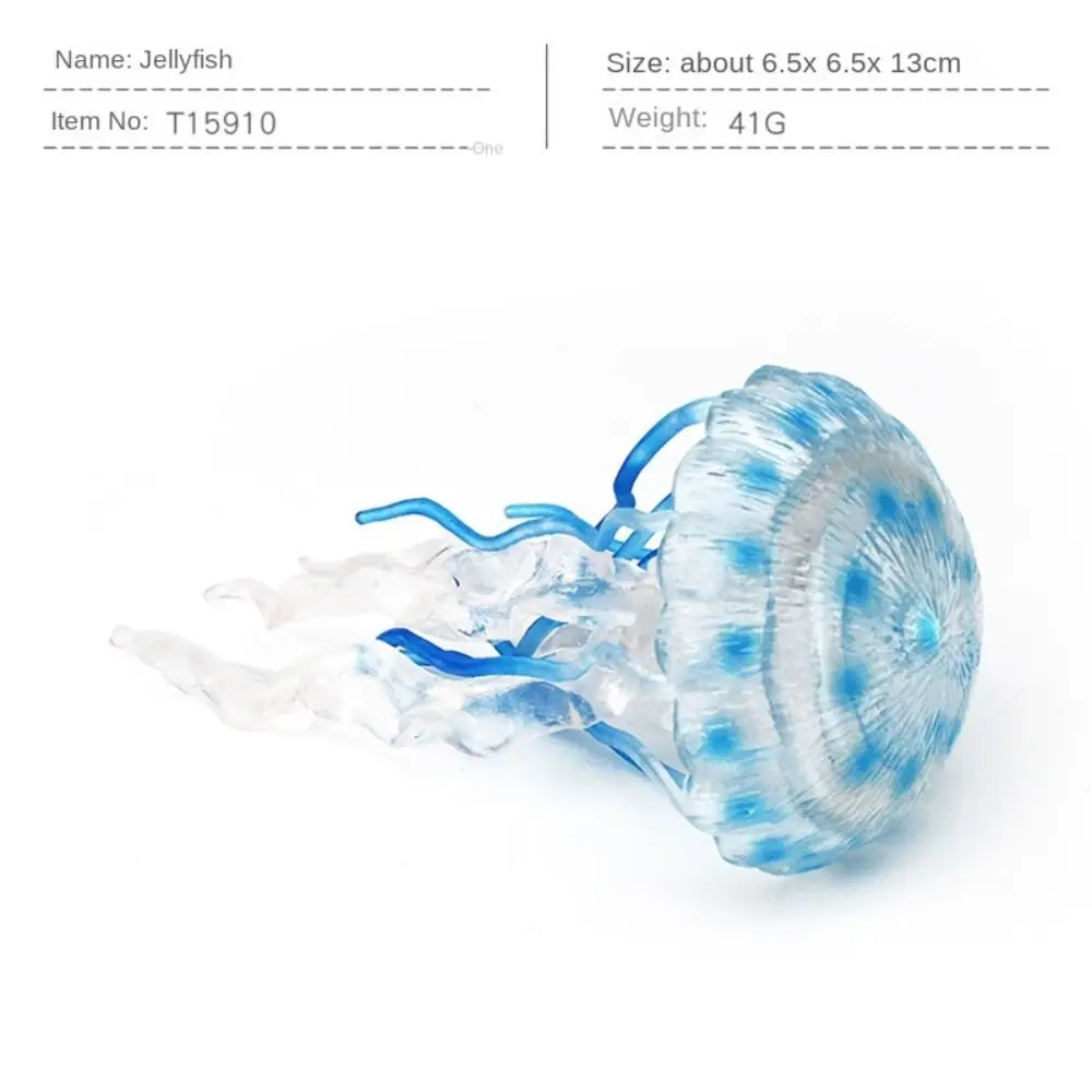 Solid Ocean Animal Figurine Marine Animals Lifelike Jellyfish Starfish Anemones Plastic multi-colored Sea Life Model