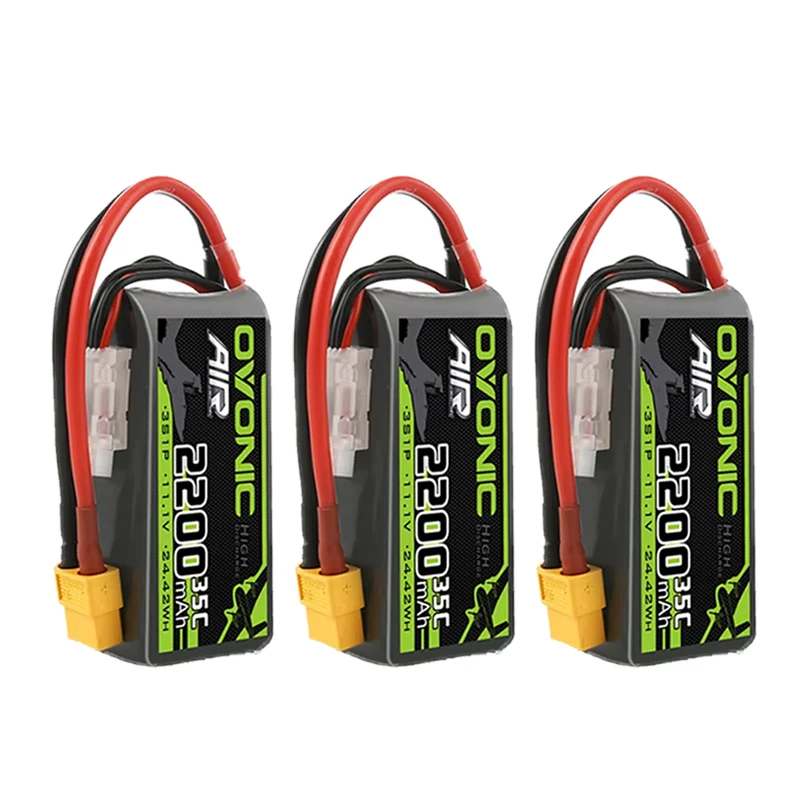 オボニックリポバッテリー3s/11.1v, 2200mah, 35c,rcヘリコプター