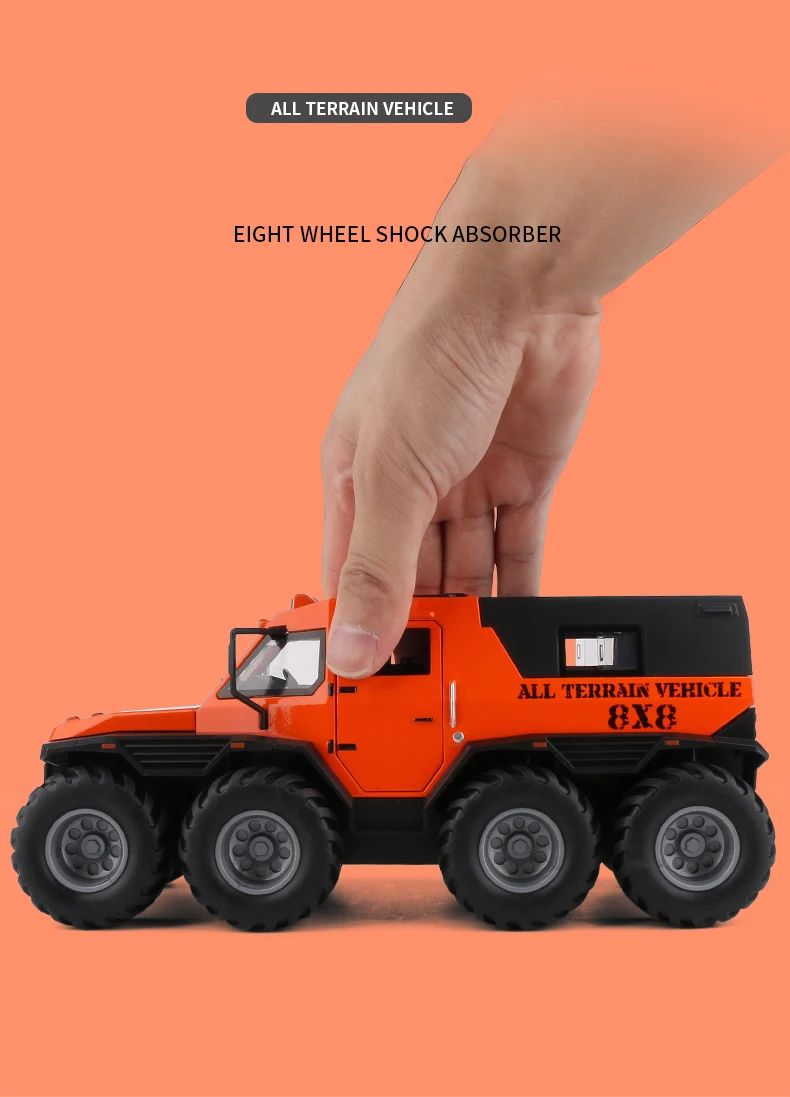 Avtoros Conqueror Shaman 8x8 1:24 Ölçekli Model Araba