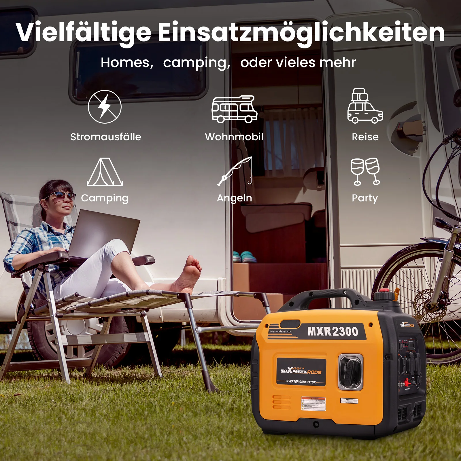 2300 Watt Portable Gasoline Generator 2