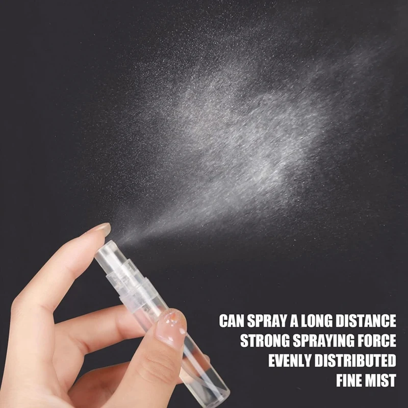 투명 리필 가능 미니 스프레이 병, 파인 미스트 향수 무화기, 200 개 향수 병 (5ml)