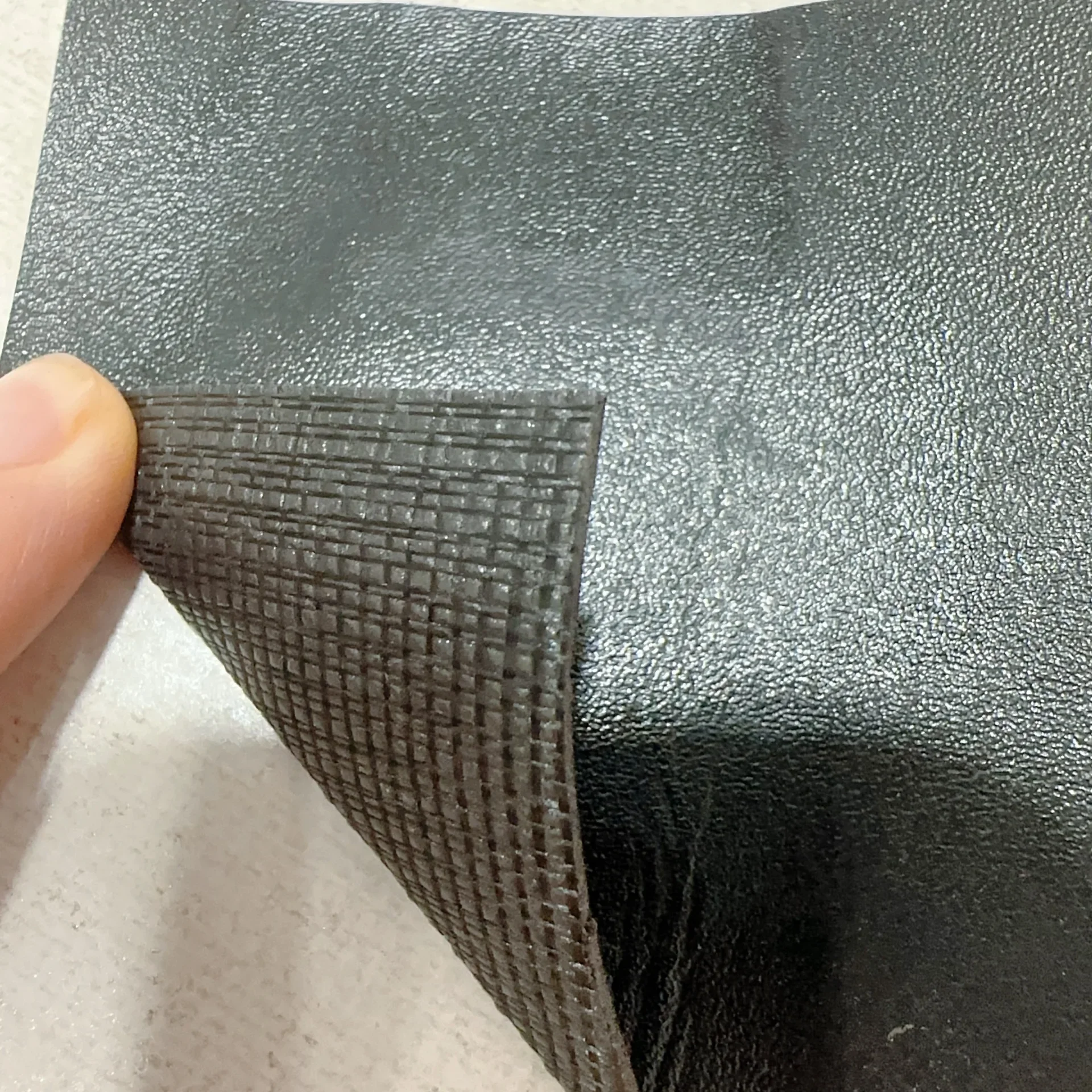 1.4MM Thick PVC Artificial Leather Base Layer Protective Gear Footpad Cheap Leather Strap For Clothing Accessories