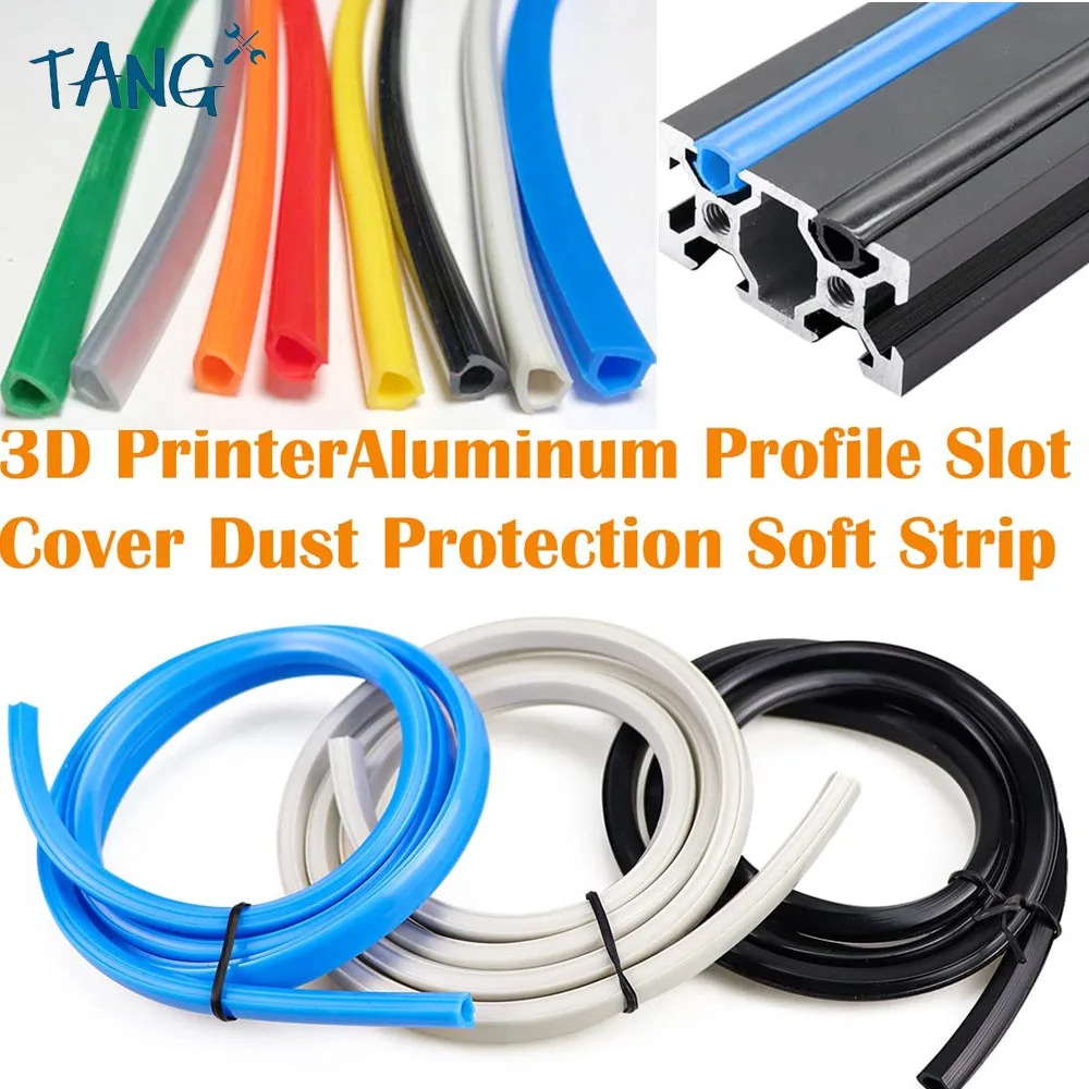 

10meters 20/30/40/50 series 6mm/8mm /10mm flat seal for 2020 aluminum profile soft Slot Cover/ Panel Holder C-Beam machine
