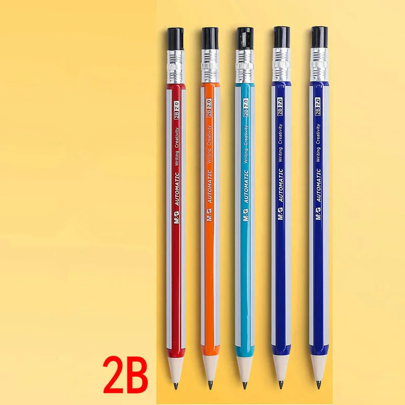 

Автоматический карандаш 2B с толстым сердечником, сменный стержень, принадлежности для начальной школы и офиса, инструмент для рисования