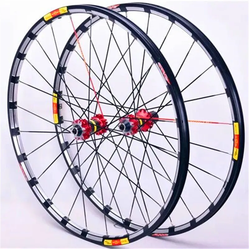 Bike Wheelset Mtb 26 27.5 29er Rims 24 Holes Straight Pull Disc Brake Smooth Bearing Front 2 Rear 4 Alu Ultralight