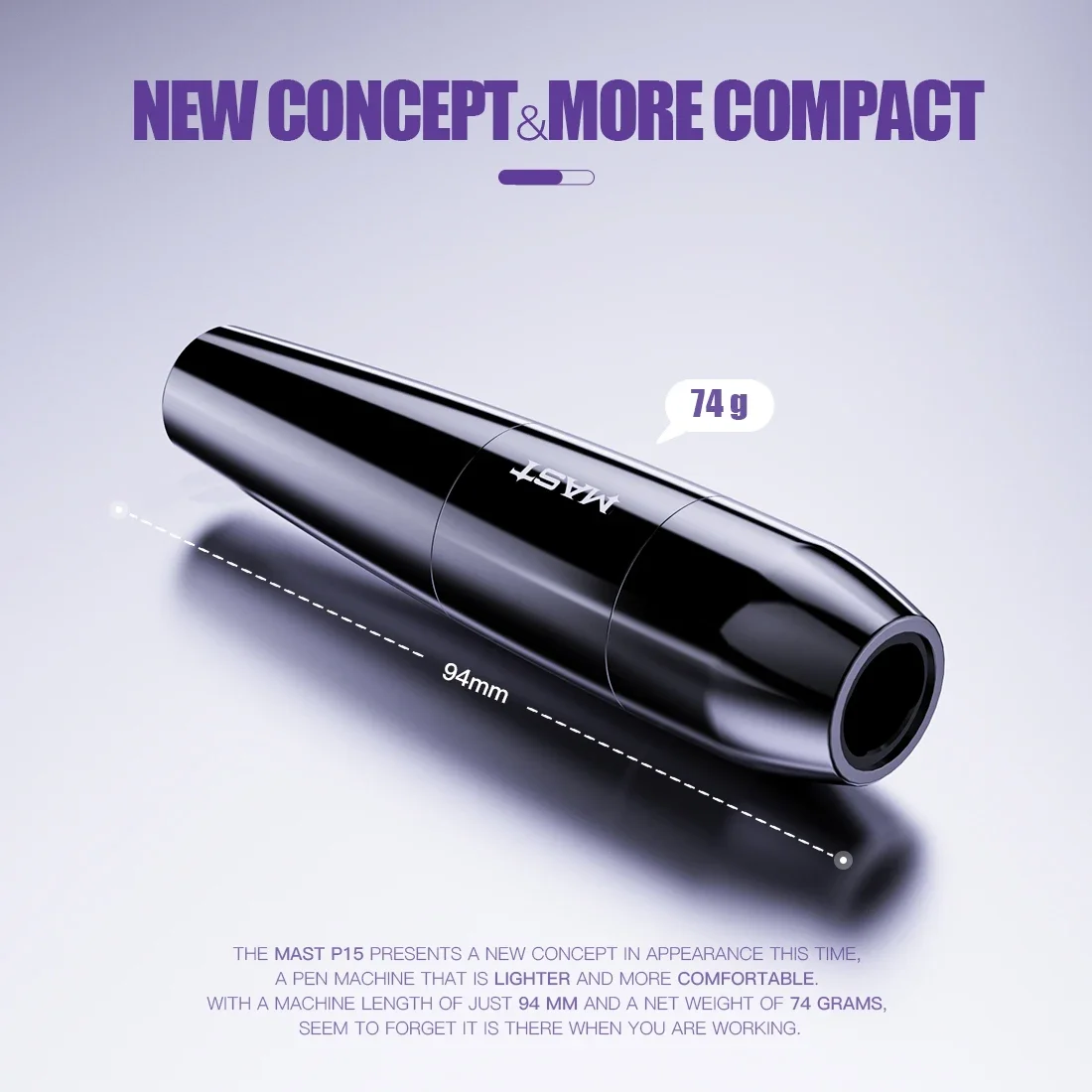 Tattoo Supplies Tattoo Pen Tattoo Motor New Design Mast Tattoo P15 Short Tattoo Rotary Pen Makeup Permanent with Coreless Powerful Motor RCA Machine Pen Supply