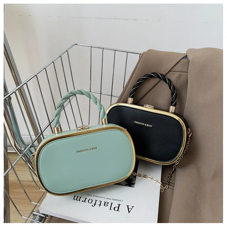 

2023 new exquisite versatile box bag fashion temperament handbag premium sense Bags chain crossbody bag women