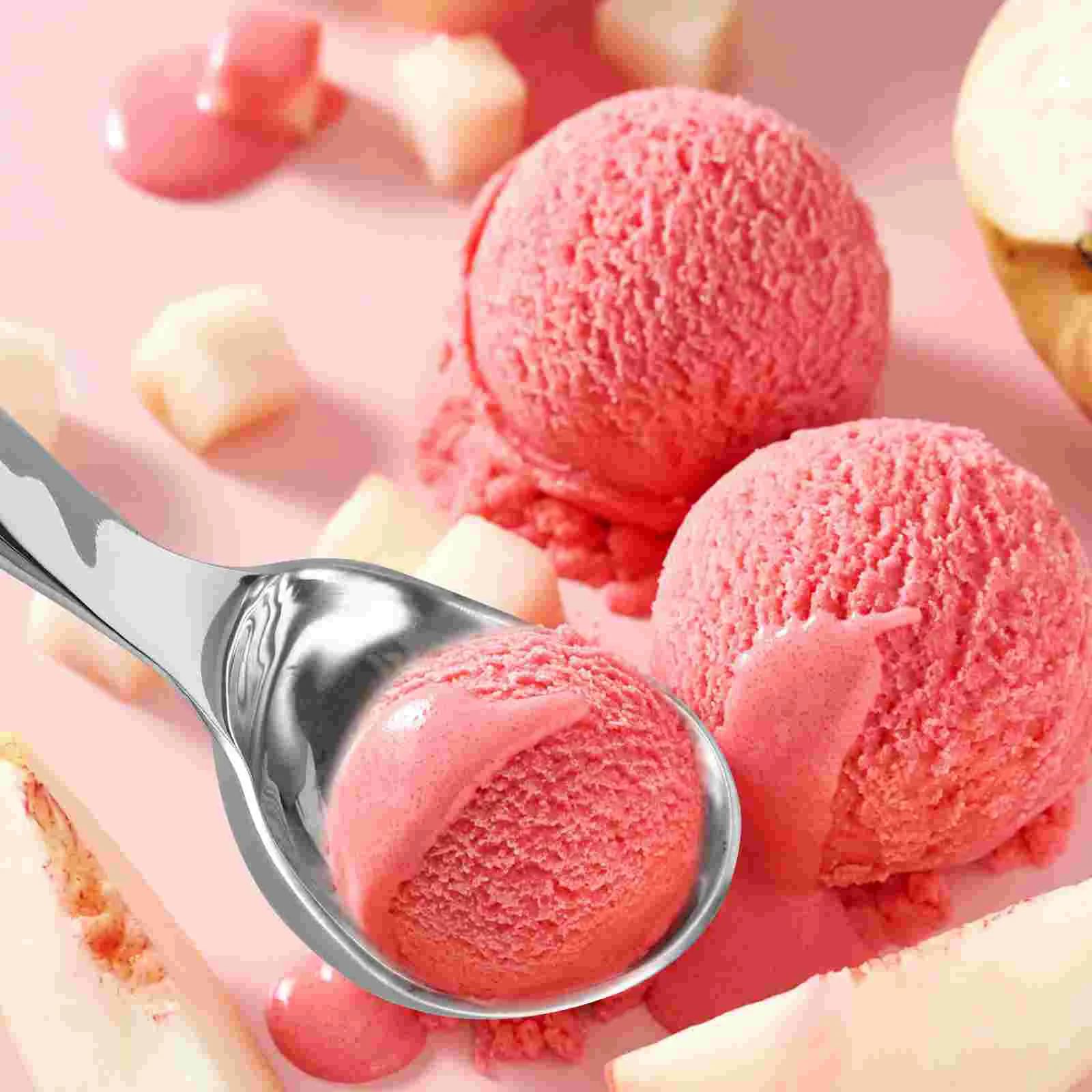 304 Stainless Steel Scoop Ice Cream Tools Dessert Spoons Food Serving Utensils Melon Baller Kitchen Gadgets Fruit Salad