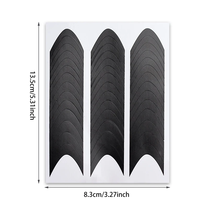 French Manicure Edge Auxiliary Nail Sticker Wavy Line DIY Nail Art Tips Guides Stickers Stencil Strips Tools Decoration