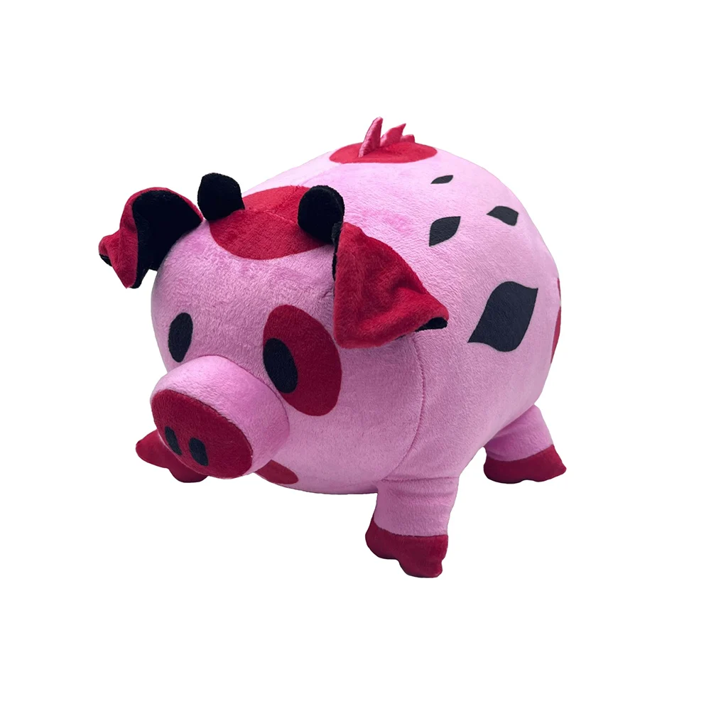 Anime Hotel Alastor Cosplay Plush Cartoon Fat Nuggets Pig Fantasy Soft Stuffed Mascot Adult/Kids Birthday Xmas Gifts