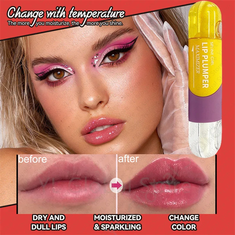 

Lip Plump Serum Increase Lips Elasticity Instant Volumising Essential Oils Reduce Fine Lines Moisturizing Nourish Sexy Lip Care