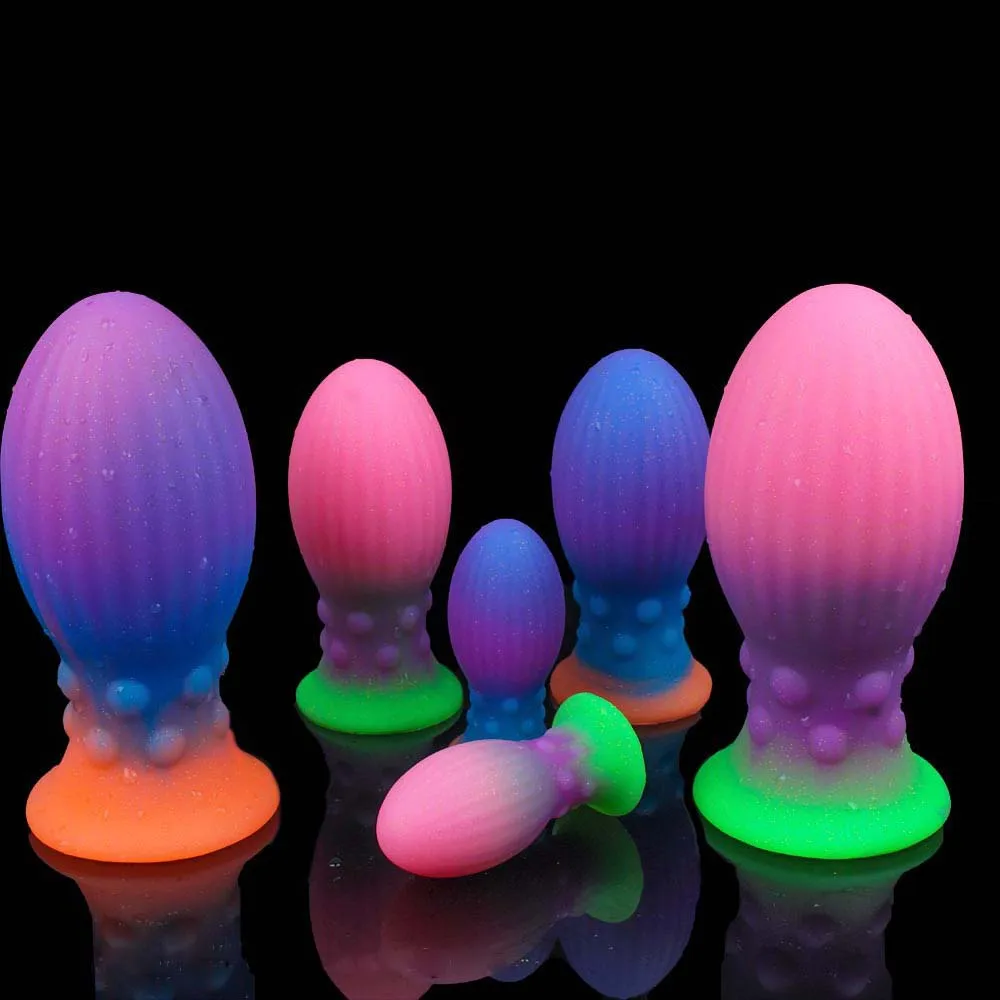 

Sex Products Huge Egg Shape Anal Plug Dildos for Men and Women Soft Big Anal Dilator Stimulate Vaginal Anus Sex Toys Butt Plug