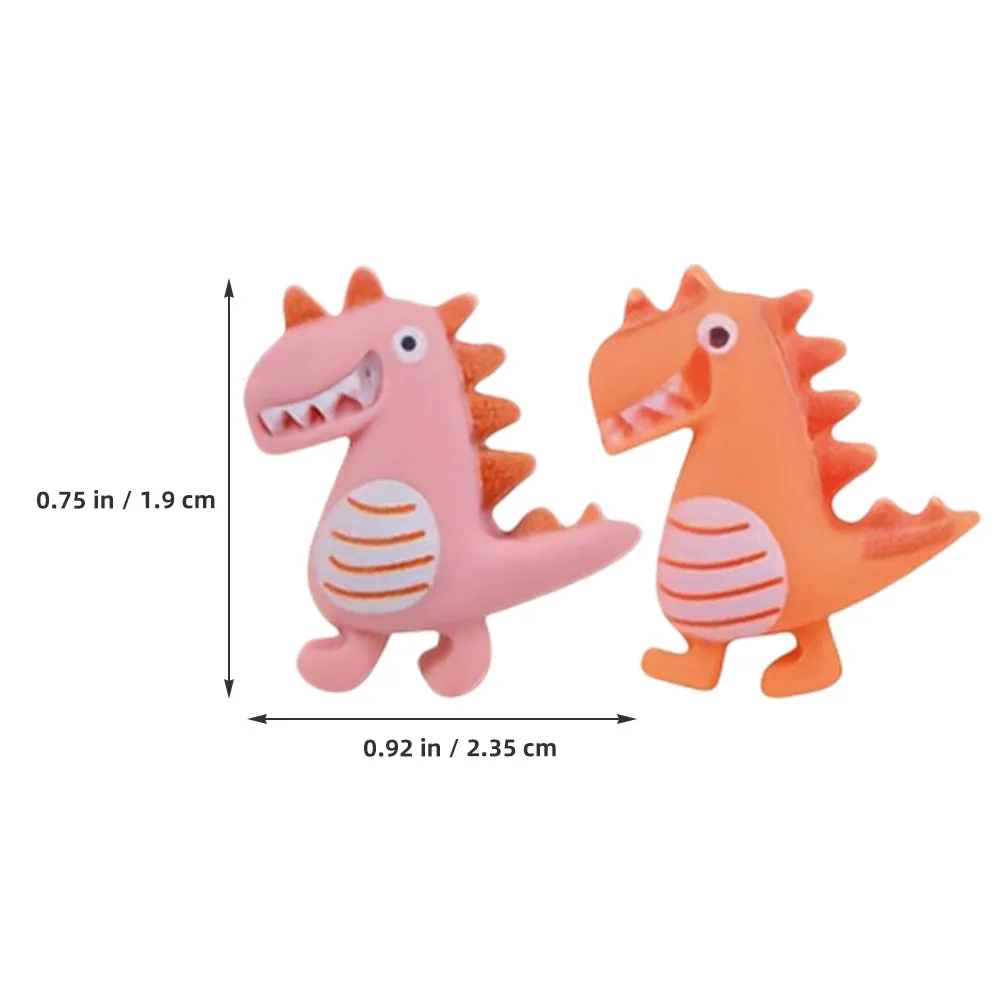 20Pcs 코르크 보드를위한 귀여운 공룡 장식 푸시 핀 재미있는 사무용품 책상 액세서리 여성 미적 게시판