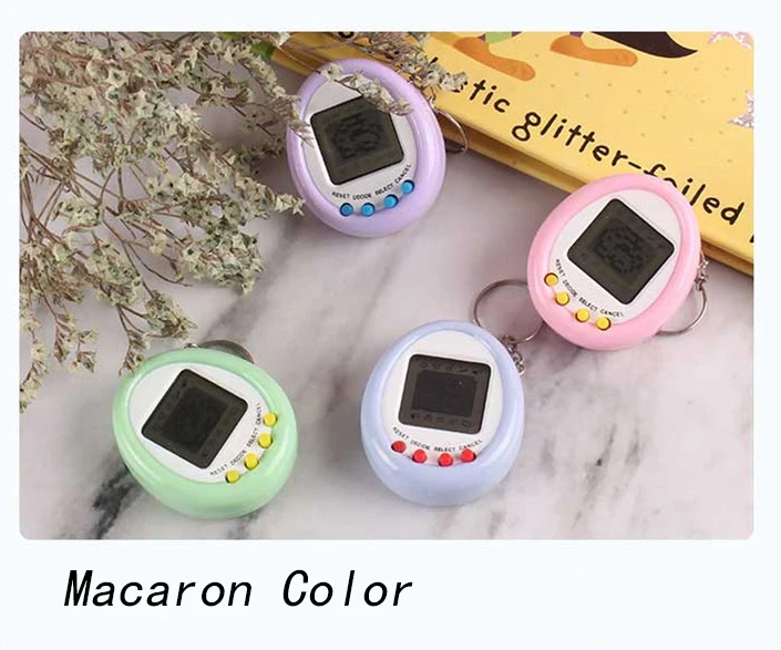 1Pcs 90S Nostalgic Tamagotchi Electronic Pets Console Kid Toy Portable Keyring Funny Virtual Cyber Toy Christmas New Year Gift 