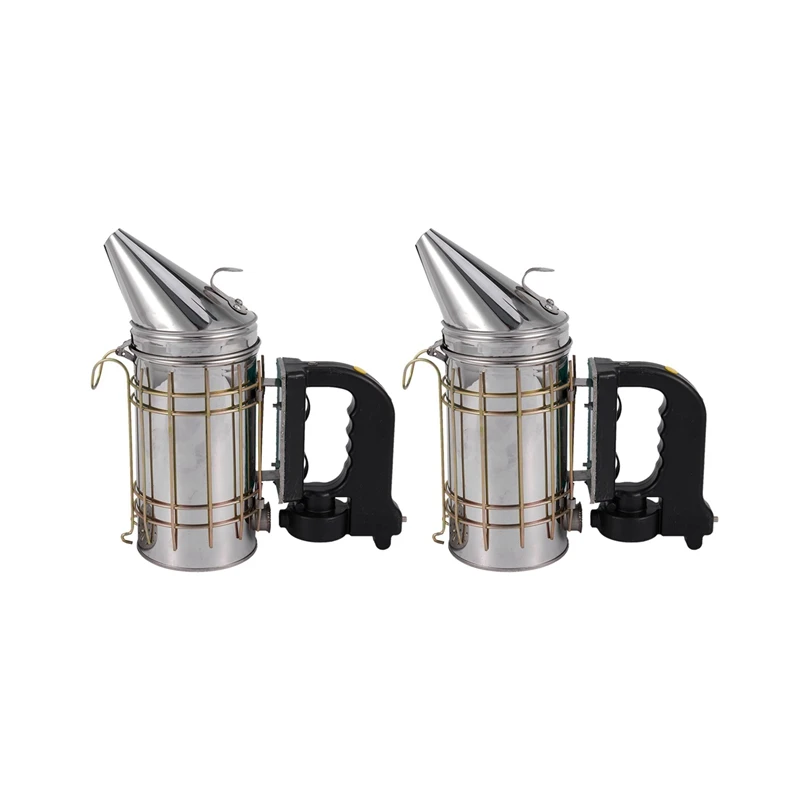 

2X Bee Smoker Electric Beekeeping Smoke For Bee Hive Smoker Beekeeper Beekeeping Tools Stainless Steel Durable Material