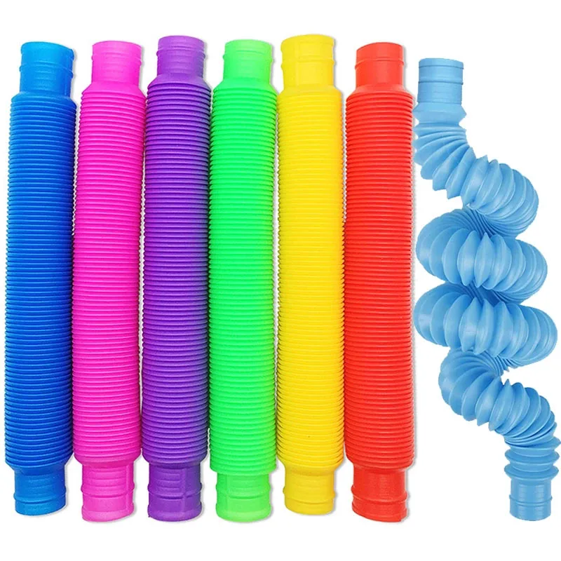 Novelty Pop Tubes Kids Stretch Pipe Fidget Sensory Toys Stress Relief Gifts for Anxiety Antiestres Juguete Ansiedad pop tubes fidget toy