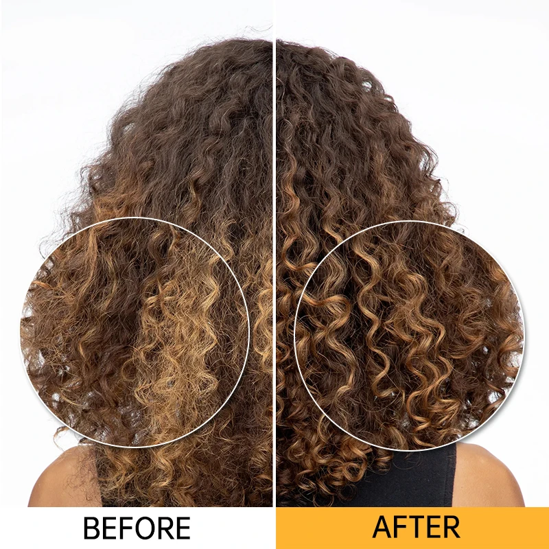 Maschera professionale alla cheratina PURC per riparare i capelli crespi, secchi e danneggiati, anti-incrostazione, liscianti e leviganti._voghion.com