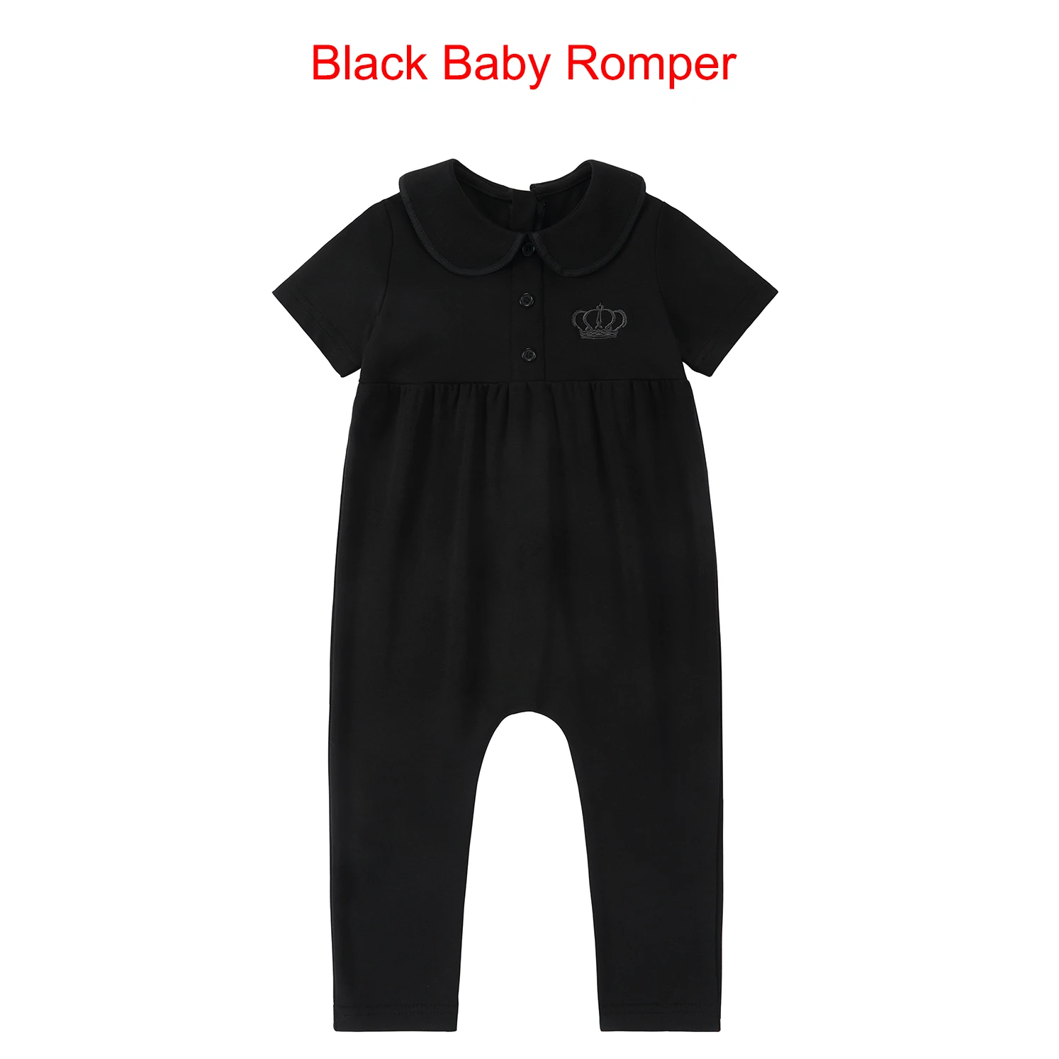 Black Baby Romper