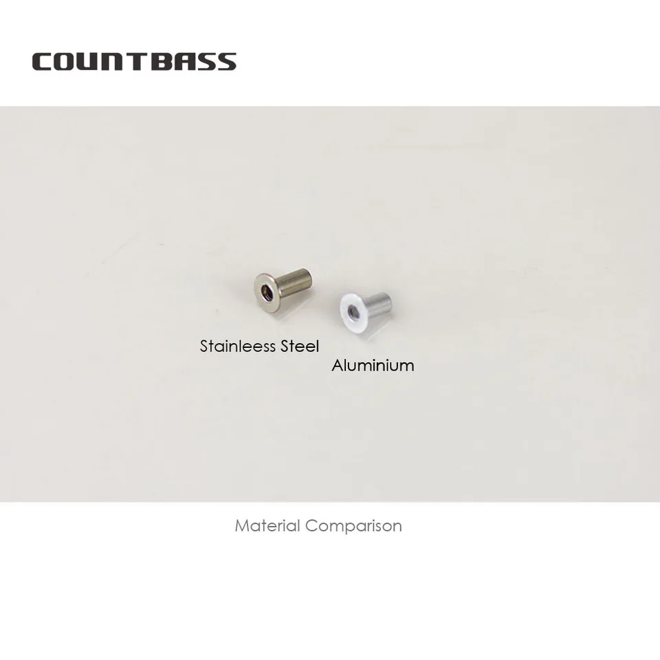 COUNTBASS 50pcs 블라인드 리벳 너트 알루미늄 및 스테인레스 스틸 사용 가능, DIY Buzzbaits 낚시 액세서리 -  AliExpress