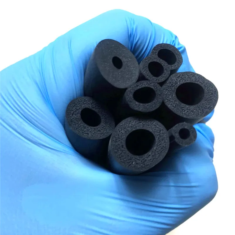 1M Hollow Tube Elastic Soft Silicone Sponge EVA Foam Round Tube Distribution Box Cabinet Waterproof And Dustproof Sealing Strip