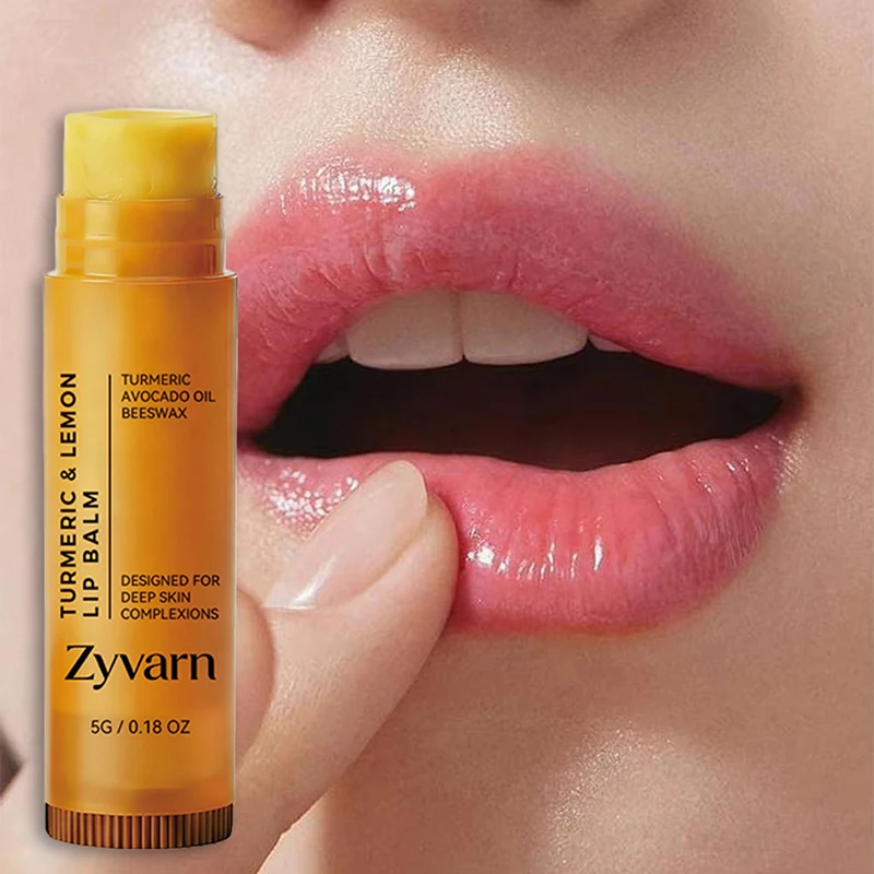 Revitalizing Lemon Turmeric Lip Balm - Deep Nourishment & Moisture, Gentle Exfoliation, Winter Defense Against Dryness