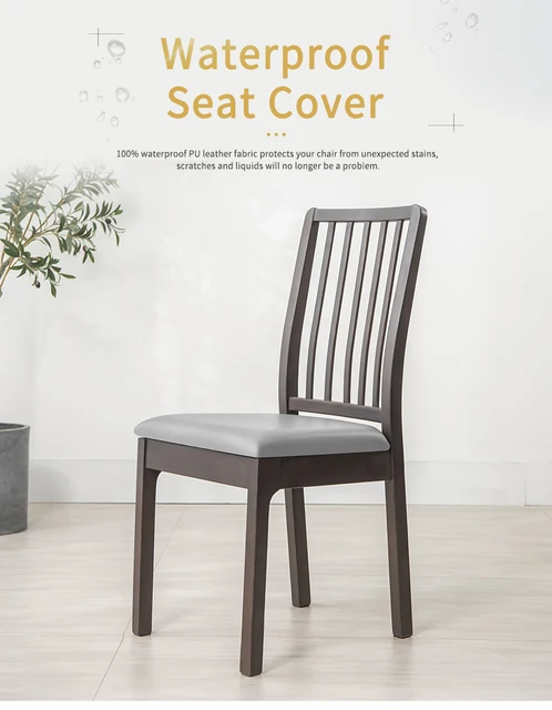 Dining Chair Ikea Chair Cushion Covers PU Leather Chair Seat