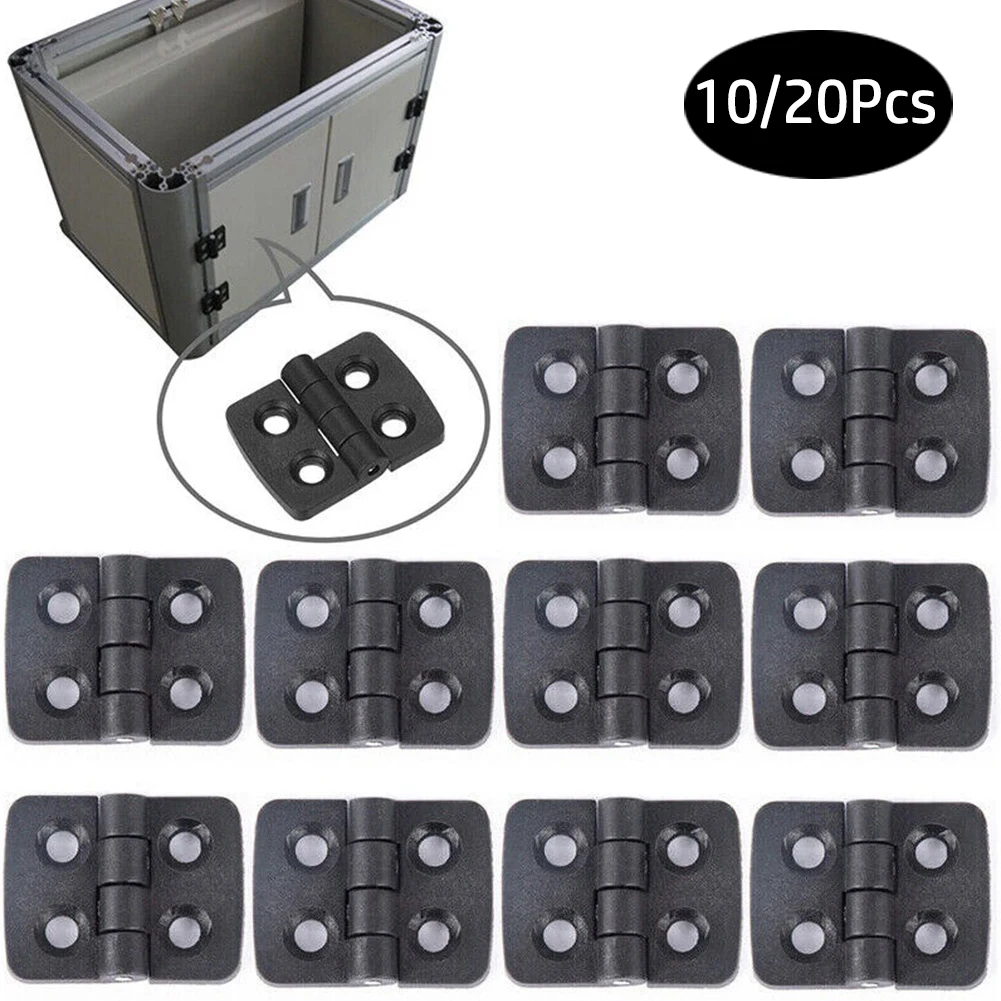 

10/20Pcs Small Hinges Black Mini Plastic Door Bearing Butt Cabinet ABS Hinge Cabinet Drawer Jewellery Box Hardware Hinge