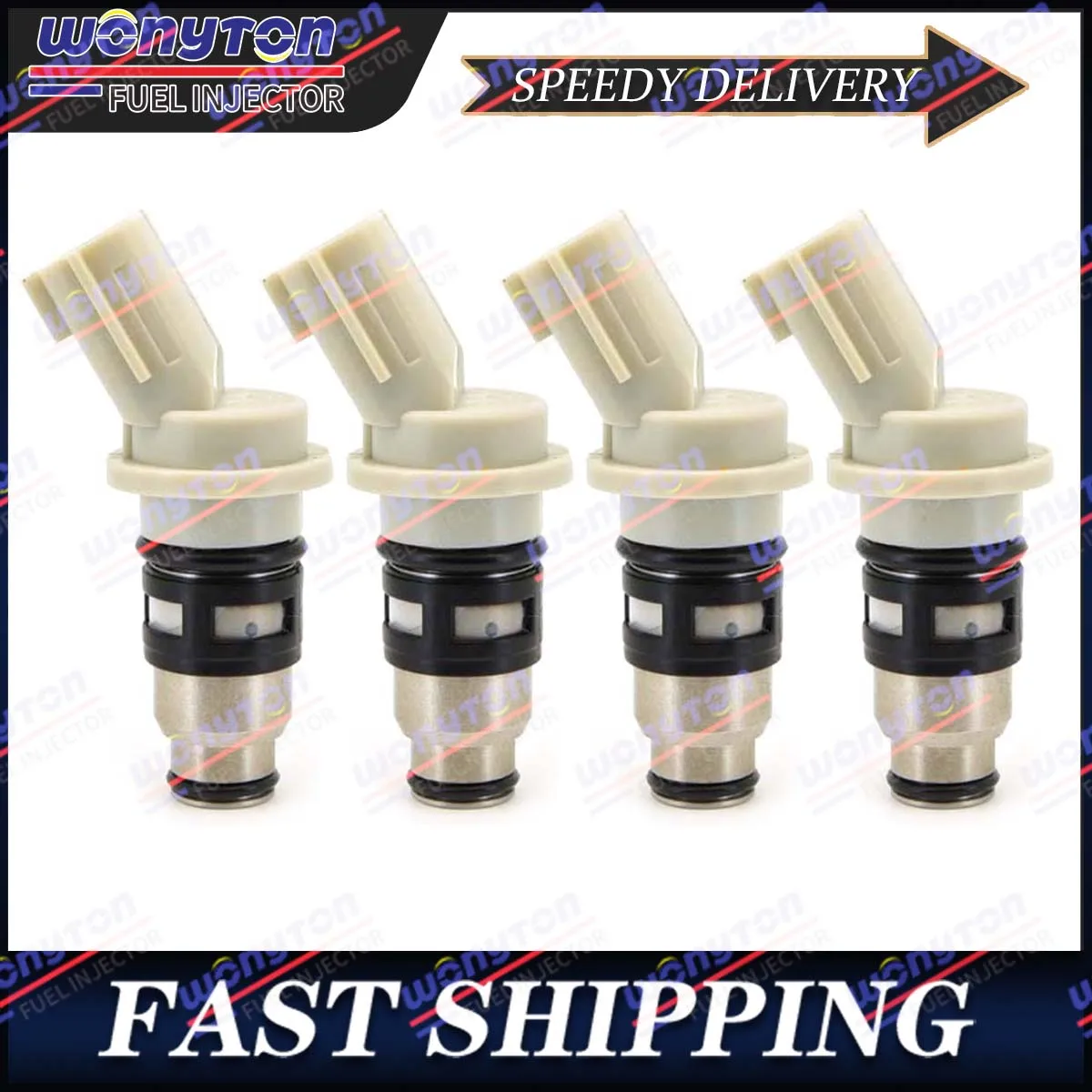 

Топливные инжекторы 4X 16600-73C00 для Nissan Almera N15 первоклассная P11 Sunny N14 Y10 1,6 л