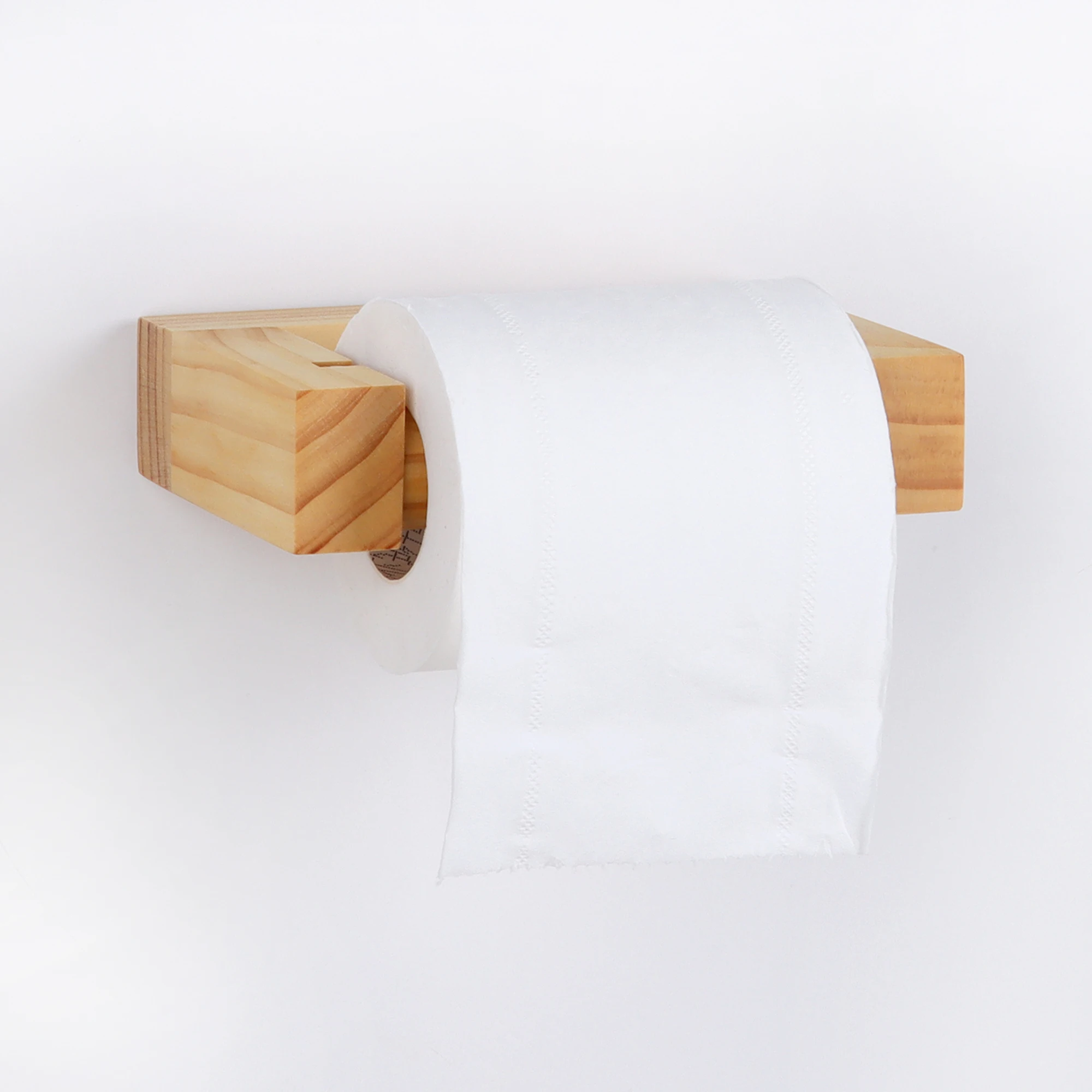 Paper Towel Holder Toilet Paper Holder Toilet Roll Holder Wooden Punch-free
