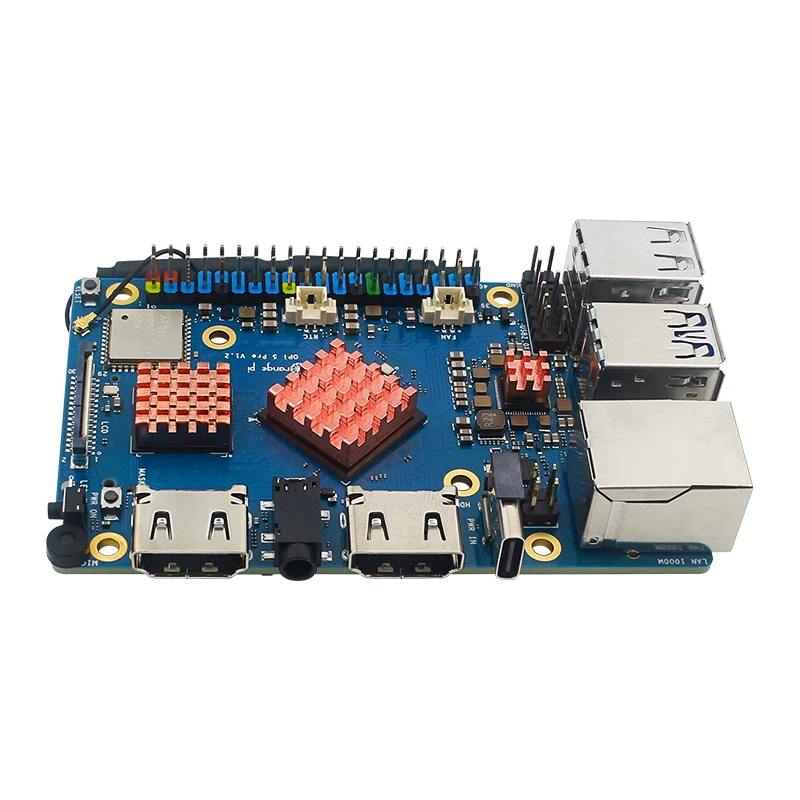 Orange Pi 5 Pro Heat Sink Pure Copper Heatsink Passive Cooling CPU RAM Radiator for OPI 5 Pro raspberry pi cooler chipset cooler
