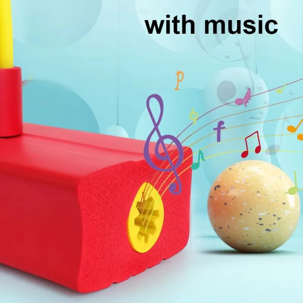 Safe Children Pogo Stick Jumper Bounce Sense Training With Squeaky Sounds Frog Jumping Toy Children's Grow Taller Balance Toy