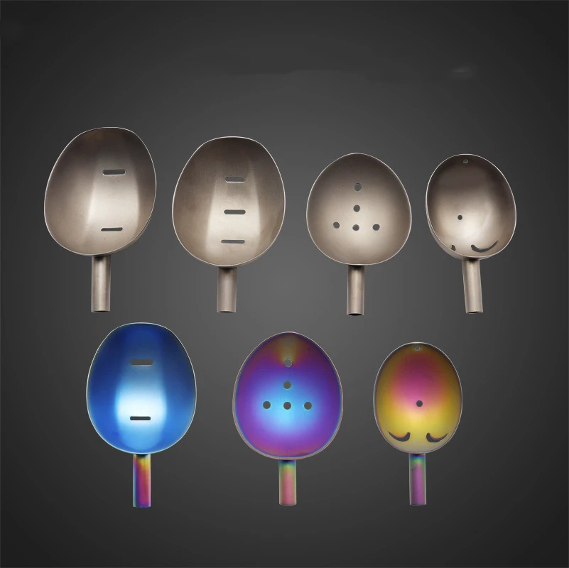 ZYZ 釣り餌投げネスティングスプーンヘッドチタン合金耐食性餌投げ機