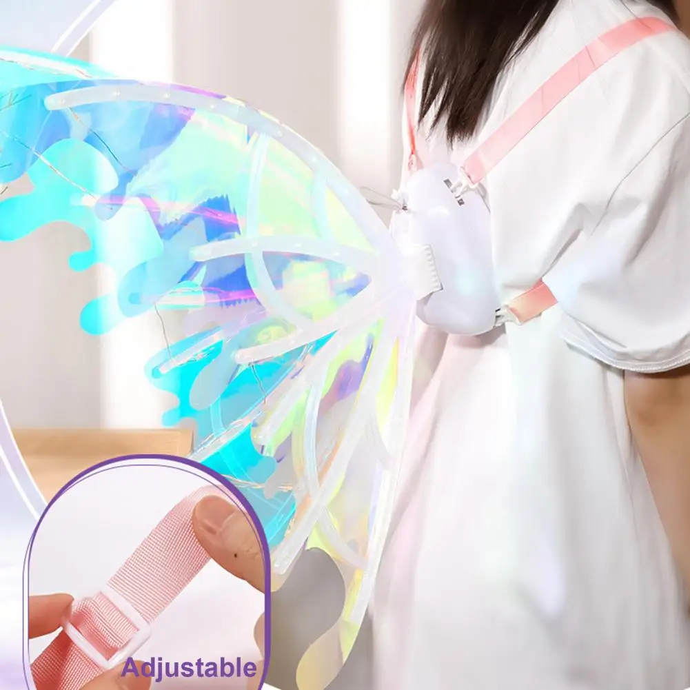 

Electric Butterfly Wings for Costumes Rechargeable Electric Butterfly Wings with Light for Kids Fairy Costume for Decoration