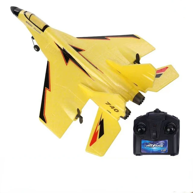 Mig 740 2.4G Remote Control EPP Fixed Wing RC Plane 60cm Large 500M Distance Anti-Collision Silicone Head RC Glider Airplane Toy 6