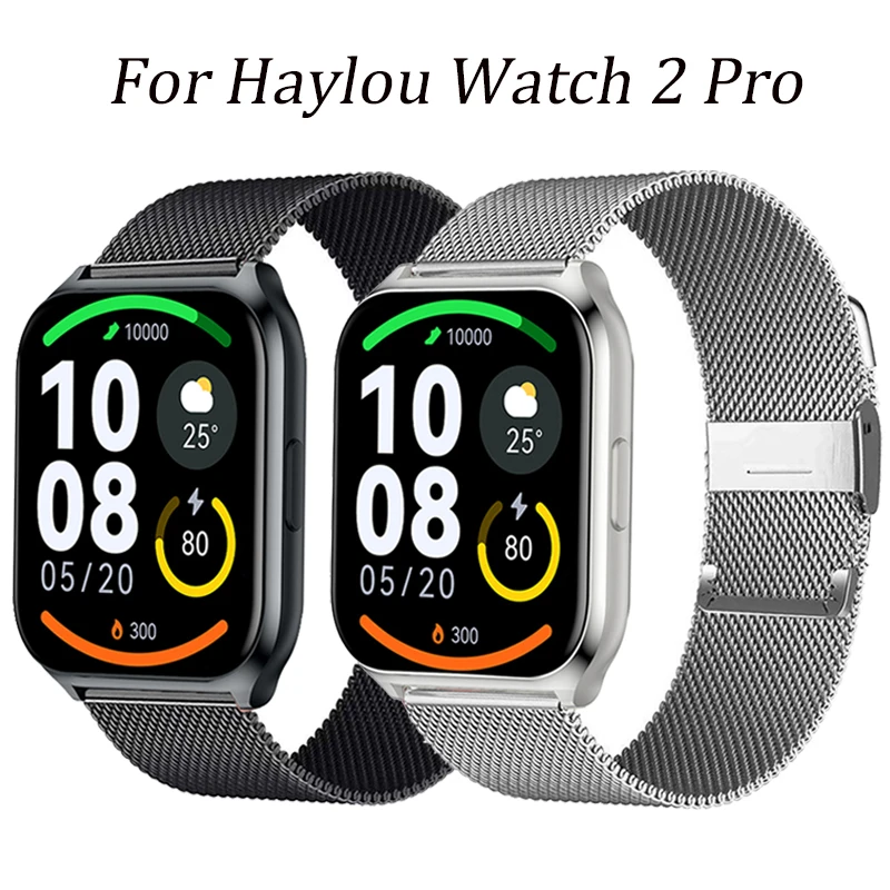 通　專用　2R84　BU32　2点　アクセサリー Metal Watchband For Haylou Watch 2 Pro Smartwatch