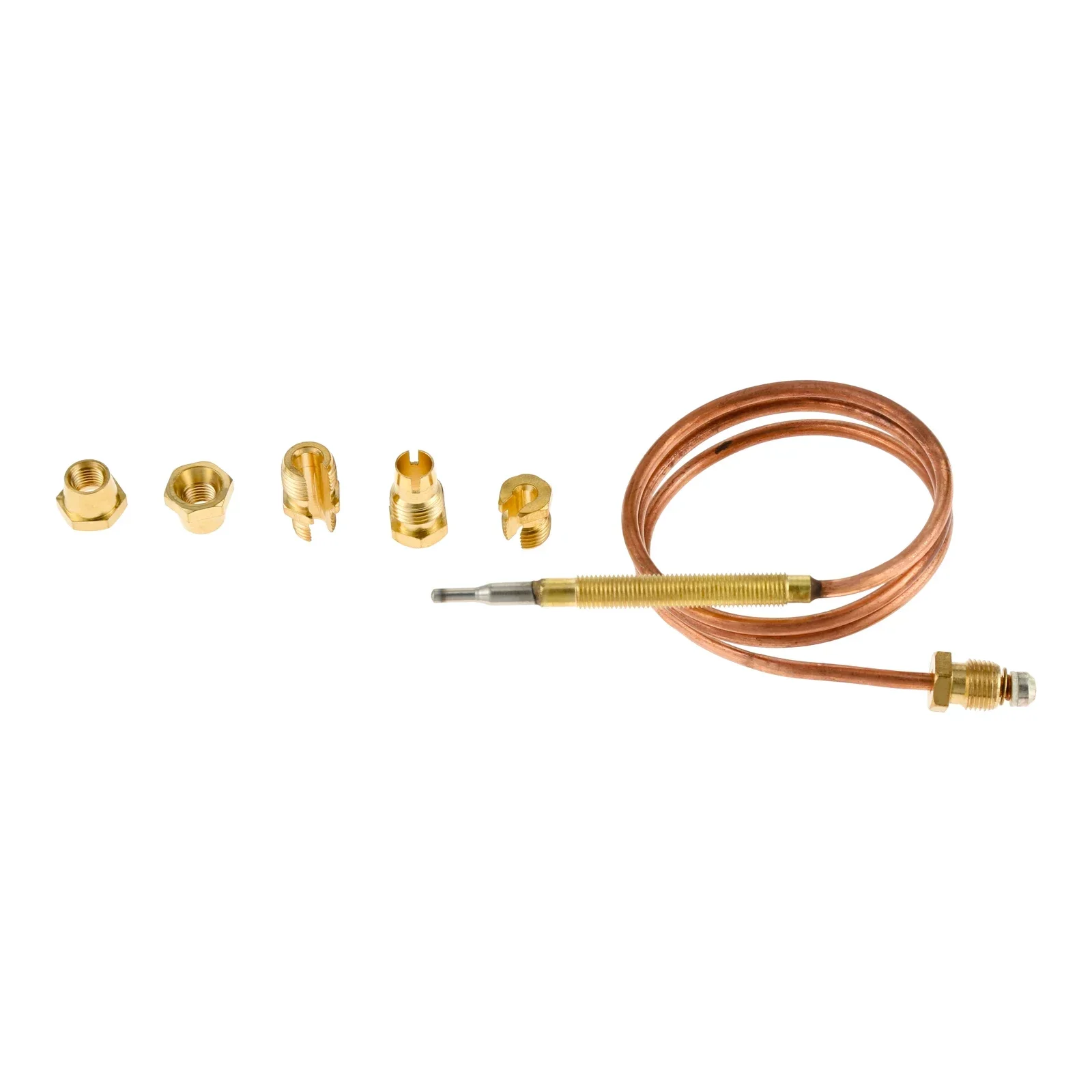 5pcs/1set Universal 60/90/150cm Gas Thermocouple Valve with Five Fixed Parts Gas Appliance for Oven Cooker Hot Water Boiler 5