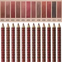 NEW 12Pcs/Set Pencil Lipstick Set Pen Matte Lip Liner Long Lasting Makeup Pens Easy To Wear 1