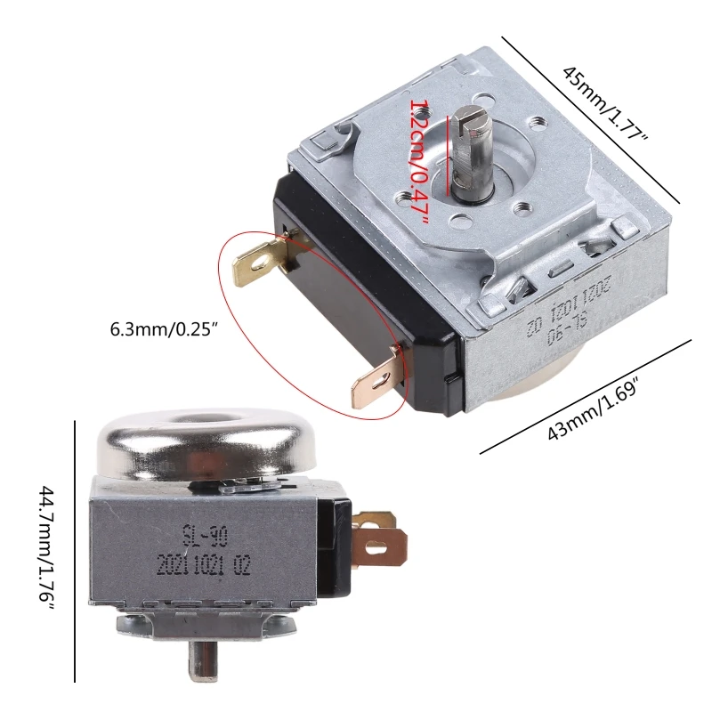 90 Minutes Timer Switch Microwave Oven Time Controller Mechanical Timer For Home Electric Oven Steamer Cooker Accessory