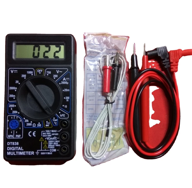 

2023 New Digital Handheld Multimeter LCD Display Mini Voltmeter Ammeter Ohm Tester AC/DC Voltage DC Current Meter for Household