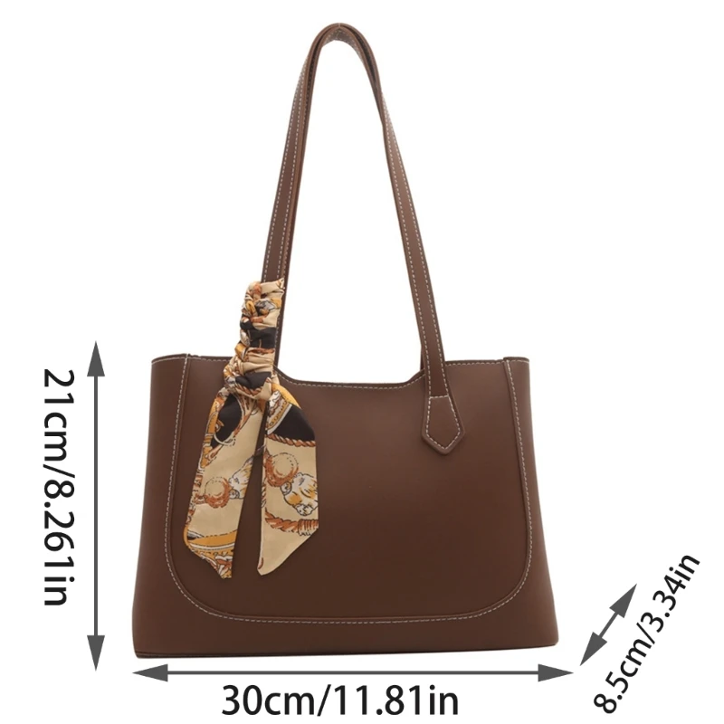 Women Large Capacity Handbag PU Leather Shoulder Bag Casual Shopping Dating Bag E74B