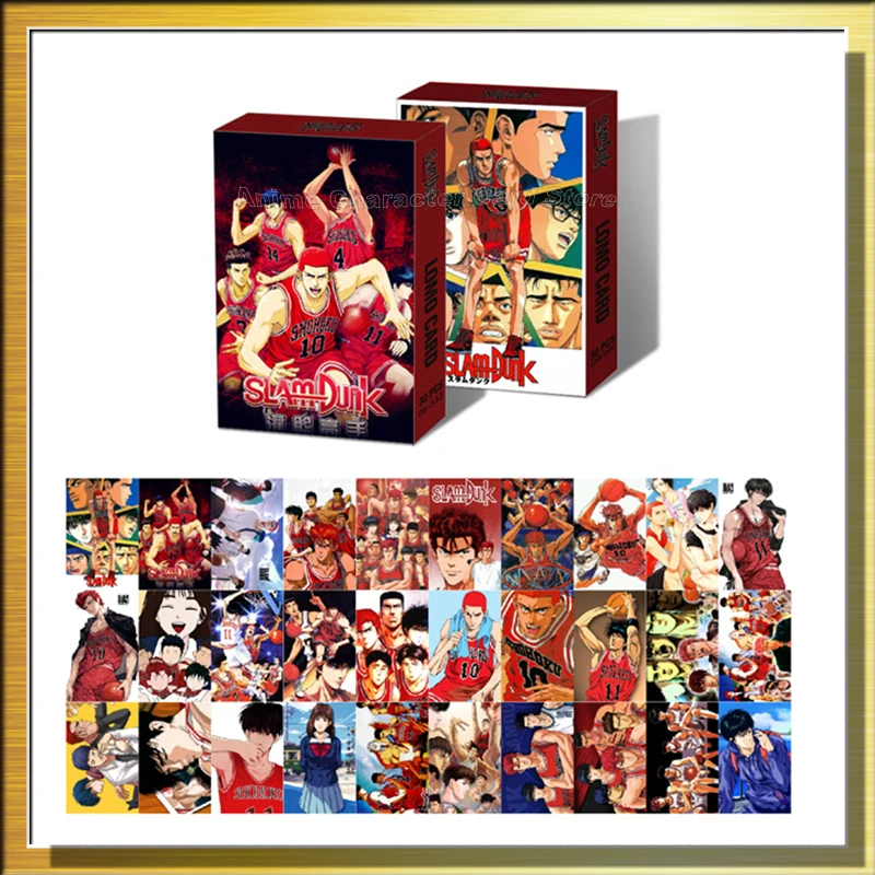 

30PCS/Set LOMO Cards Anime SLAM DUNK Haikyuu BLUE LOCK Post Card Photocards Hobby Game Collection Toys For Children Gifts