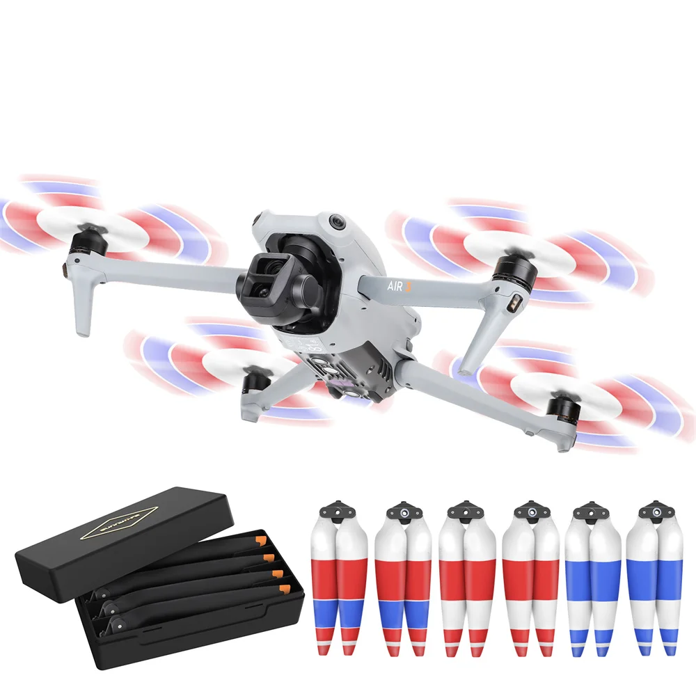 

Пропеллеры для дрона 8747F для DJI Air 3 Blade Fens Prop Wing быстросъемная крышка защитный комплект красочный сменный аксессуар