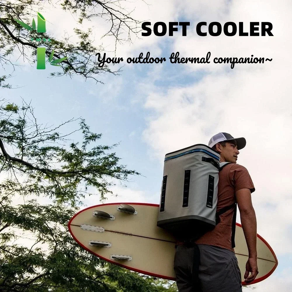 Nice quality New Design Outdoor Waterproof TPU Leak Proof Food Insulation Soft Cooler Bag Camping Hiking