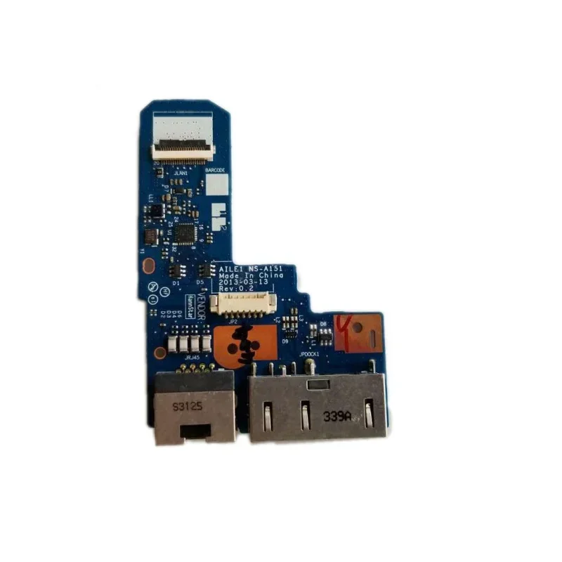 

Для Lenovo Thinkpad E440 E400 Series DC Power Jack Etherent Board