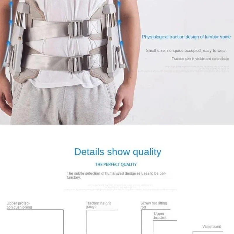Lumbar Decompression Device Belt Tractor Lumbar Disc Traction Home Treatment of Lumbar Disc Herniation 6